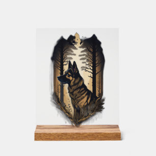 The German Shepherd 006 Acrylic Sign