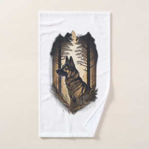 The German Shepherd 006 Hand Towel