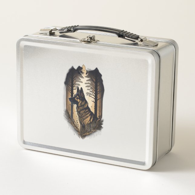 The German Shepherd 006  Metal Lunch Box (Front)