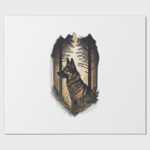 The German Shepherd 006  Wrapping Paper