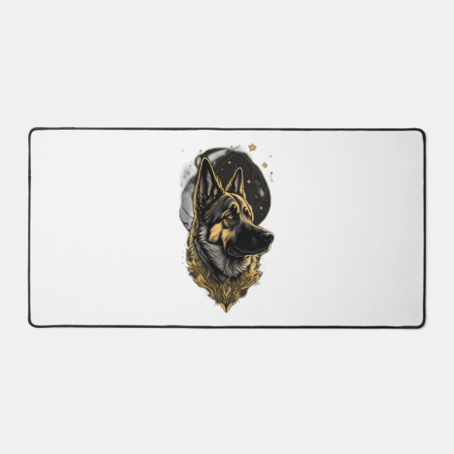 The German Shepherd 007 Desk Mat (Front)