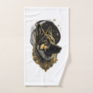 The German Shepherd 007 Hand Towel