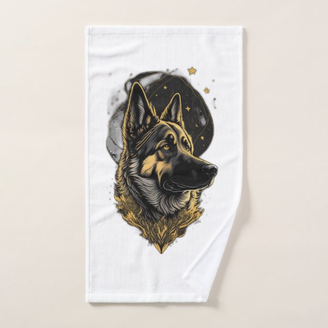 The German Shepherd 007 Hand Towel (Hand Towel)