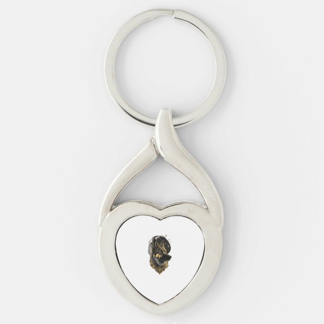 The German Shepherd 007 Key Ring (Front)