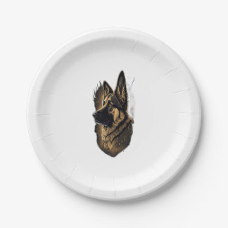 The German Shepherd 010  Paper Plate