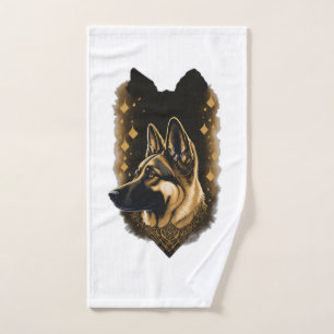 The German Shepherd 011 Hand Towel