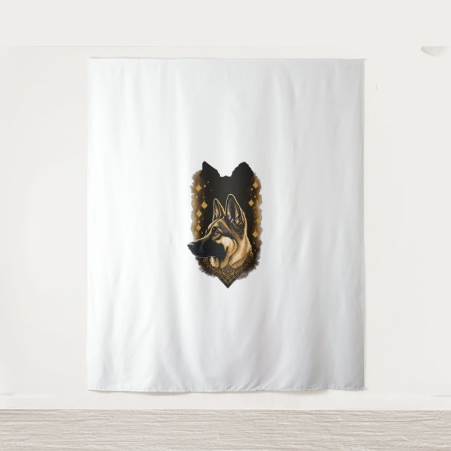 The German Shepherd 013  Tapestry (Front)