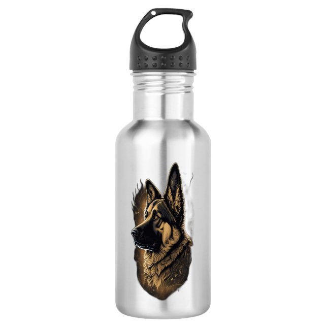 The German Shepherd   710 Ml Water Bottle (Front)