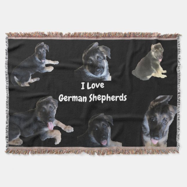THE GERMAN SHEPHERD throw Throw Blanket (Front)