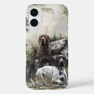 The German Shorthaired Pointer or Deutsch Kurzhaar iPhone 16 Case