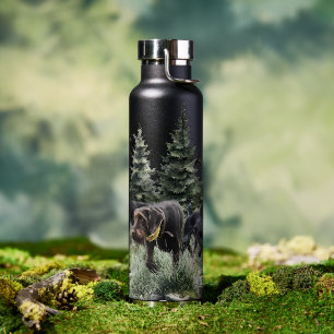 The German Wirehaired Pointers, Art Water Bottle