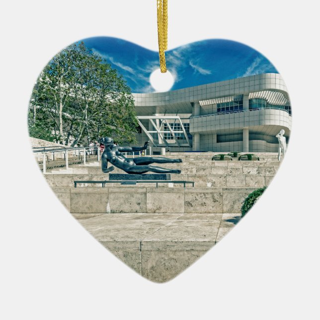 The Getty Centre Arrival Plaza Ceramic Tree Decoration (Front)