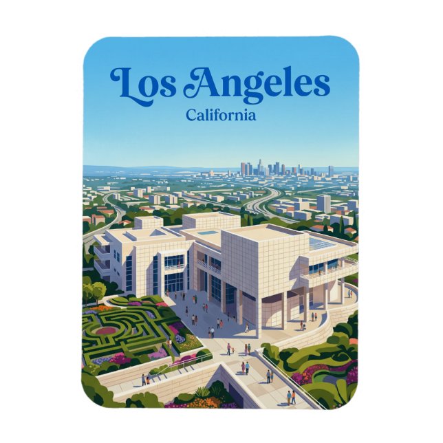 The Getty Centre California Magnet (Vertical)
