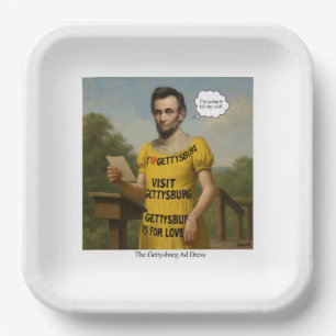 The Gettysburg Ad Dress Paper Plate