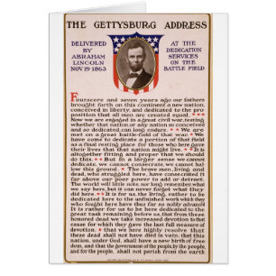 The Gettysburg Address by Abraham Lincoln 1863