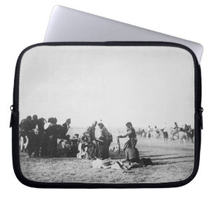 The Ghost Dance, South Dakota, 1890 (b/w photo) Laptop Sleeve