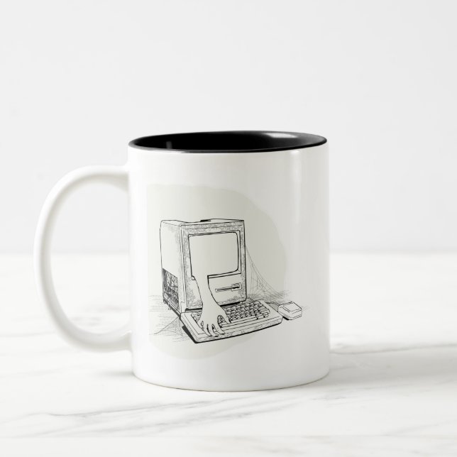 The Ghost In My Machine "Ancient Mac" Mug (Left)