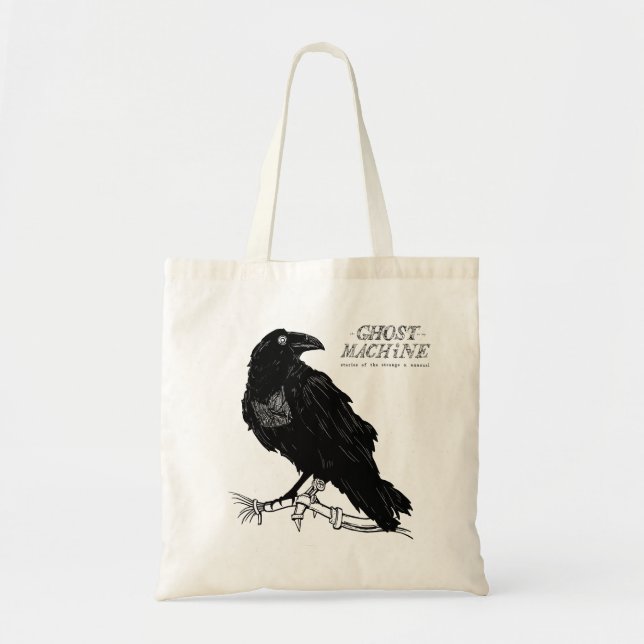 The Ghost In My Machine "Raven" Tote Bag (Front)
