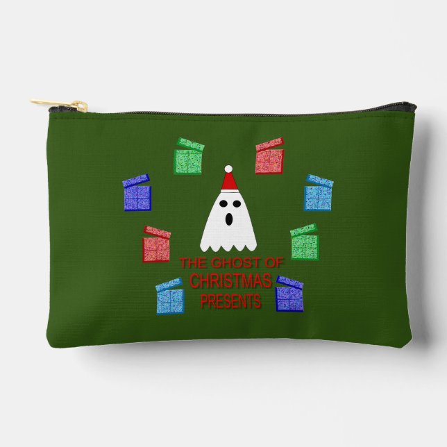 The Ghost of Christmas Presents Funny Accessory Pouch (Front)