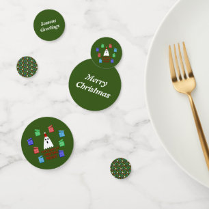 The Ghost of Christmas Presents Funny Custom Confetti