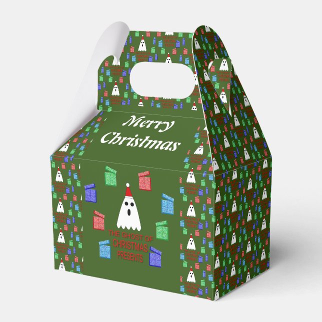 The Ghost of Christmas Presents Funny Custom Favour Box (Front Side)