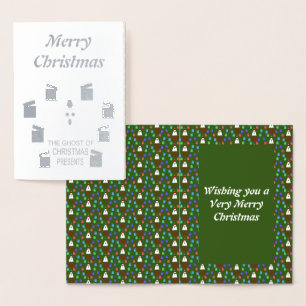 The Ghost of Christmas Presents Funny Custom Foil Card