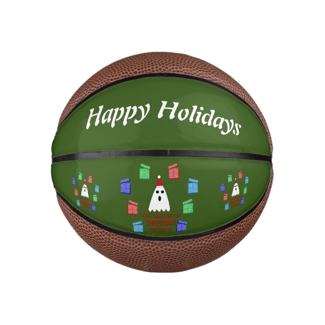 The Ghost of Christmas Presents Funny Custom Mini Basketball (Front)