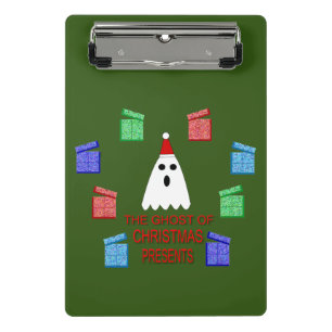 The Ghost of Christmas Presents Funny Mini Clipboard