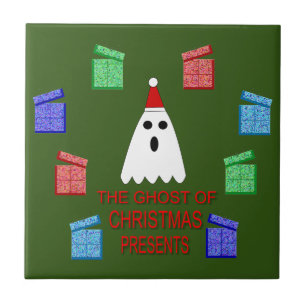 The Ghost of Christmas Presents Funny Tile
