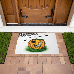 The Ghost of Halloween , Bat , Ghost and Spider Doormat