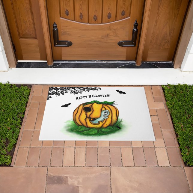 The Ghost of Halloween , Bat , Ghost and Spider Doormat (Outdoor)