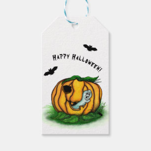 The Ghost of Halloween , Bat , Ghost and Spider Gift Tags