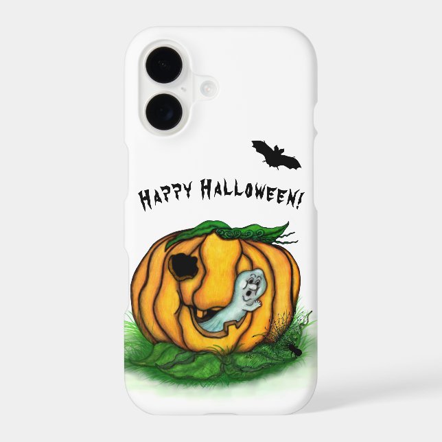 The Ghost of Halloween , Bat , Ghost and Spider iPhone Case (Back)