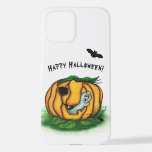 The Ghost of Halloween , Bat , Ghost and Spider iPhone 12 Case