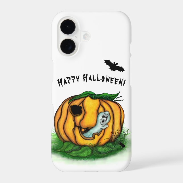 The Ghost of Halloween , Bat , Ghost and Spider iPhone Case (Back)