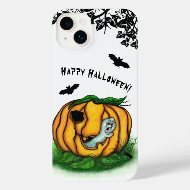 The Ghost of Halloween , Bat , Ghost and Spider iPhone Case (Back)