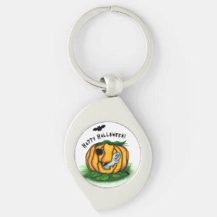 The Ghost of Halloween , Bat , Ghost and Spider Key Ring