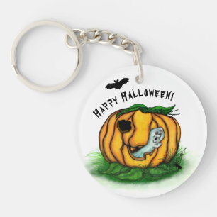 The Ghost of Halloween , Bat , Ghost and Spider Key Ring