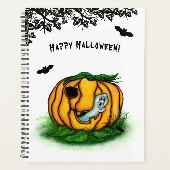 The Ghost of Halloween , Bat , Ghost and Spider Planner (Front)