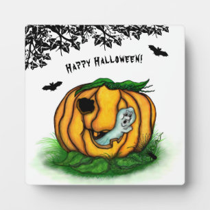 The Ghost of Halloween , Bat , Ghost and Spider Plaque