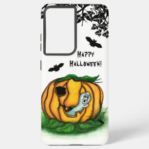 The Ghost of Halloween , Bat , Ghost and Spider Samsung Galaxy Case