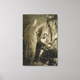 The Ghost of Julius Caesar, in the play by William Canvas Print