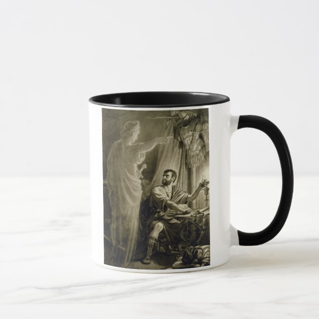The Ghost of Julius Caesar, in the play by William Mug (Right)