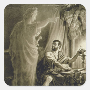 The Ghost of Julius Caesar, in the play by William Square Sticker
