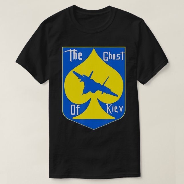 The Ghost Of Kiev I Stand With Ukraine Ukrainian S T-Shirt (Design Front)