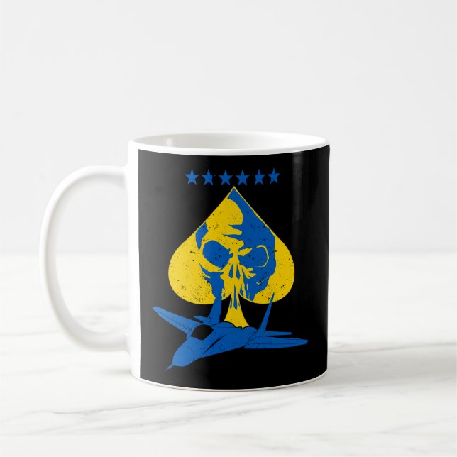 The Ghost Of Kyiv Kiev Ukraine Ace Fighter Pilot Coffee Mug (Left)