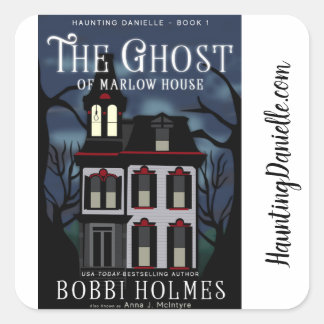 The Ghost of Marlow House Sickers Square Sticker