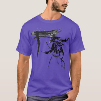 The Ghost Samurai Mask Warrior Samurai Swords Bush T-Shirt