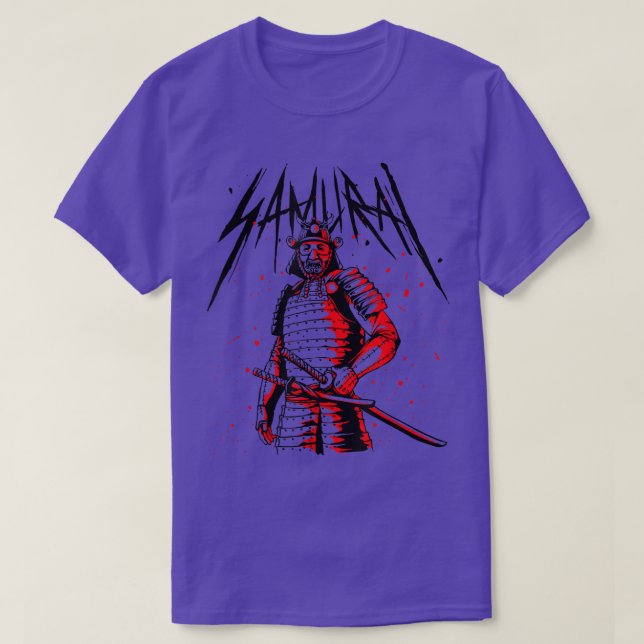 The Ghost Samurai Mask Warrior Samurai Swords Bush T-Shirt (Design Front)