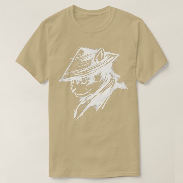The Ghost Samurai Mask Warrior Samurai Swords Bush T-Shirt (Design Front)